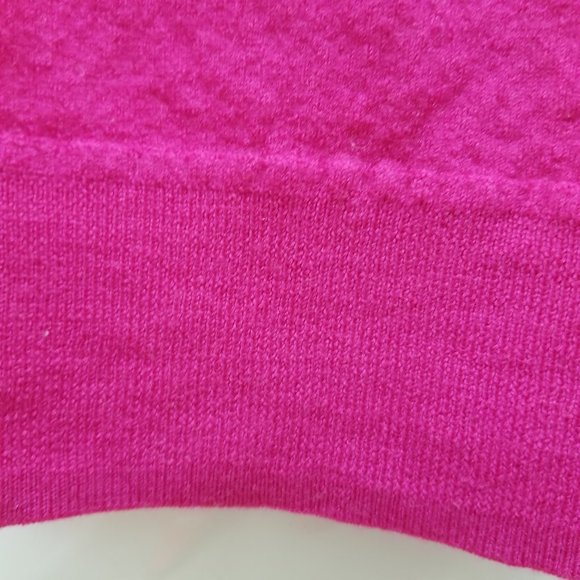 By Anthropologie sweater Medium pullover boxy cropped knit 98% wool stretch - Picture 9 of 12